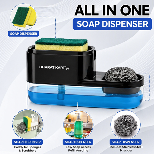 3-in-1 Smart Soap Dispenser for Kitchen