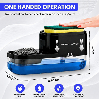 3-in-1 Smart Soap Dispenser for Kitchen